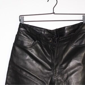 Levi's Black Leather Jeans